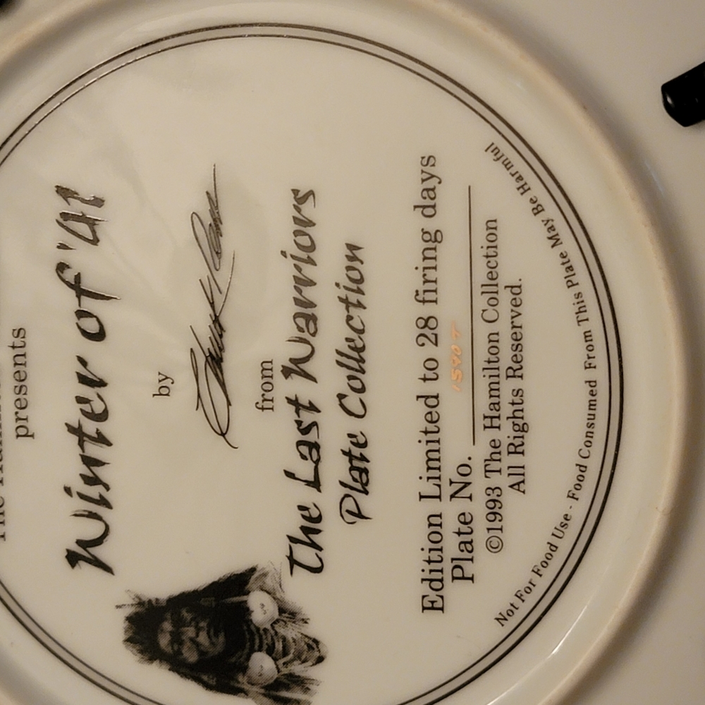 Hamilton Collection Native American Plate with Frame - Picture 2 of 2